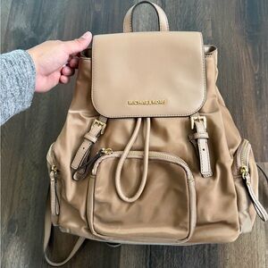 Michael Kors Camel Brown Backpack